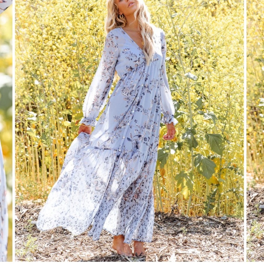 Vici Collection Paisley Floral Maxi Dress